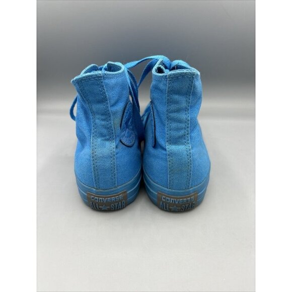 Converse Sneakers Womens 6.5 Monochrome Turquoise High Top Canvas Mens 4.5 - Picture 3 of 7